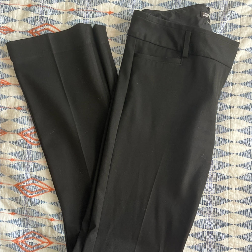 Express Black Dress Pants Straight-Leg